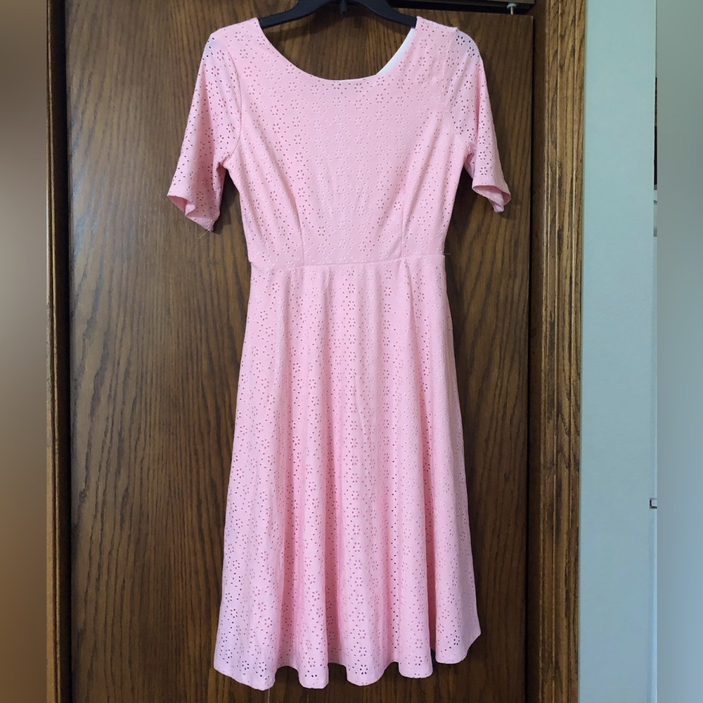 Reborn J Pink Eyelet Dress